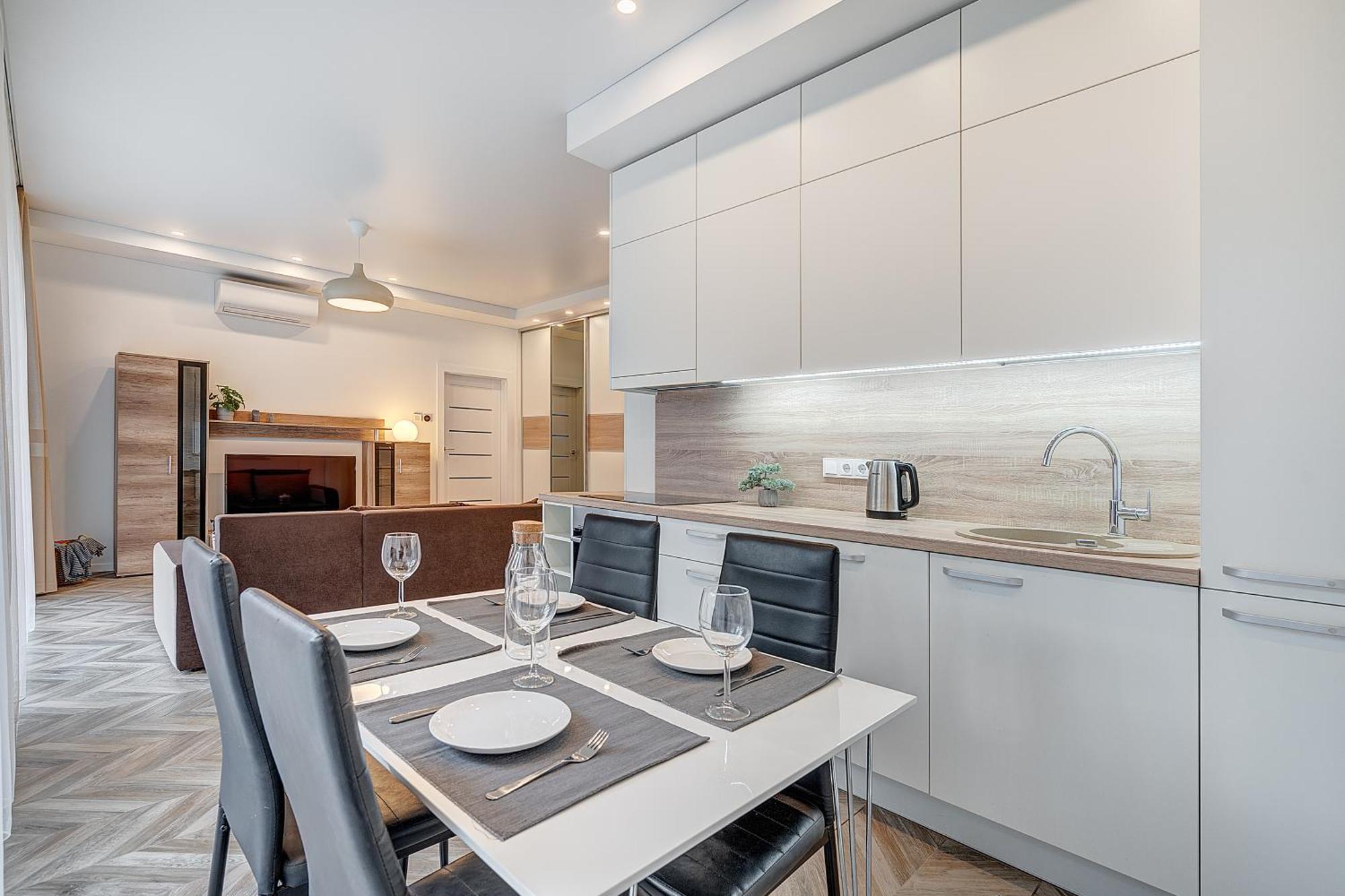 Cohost I New Basteja Life Apartments W-Garage Prkg & Self Check-In Аеропорт Вільнюс Номер фото